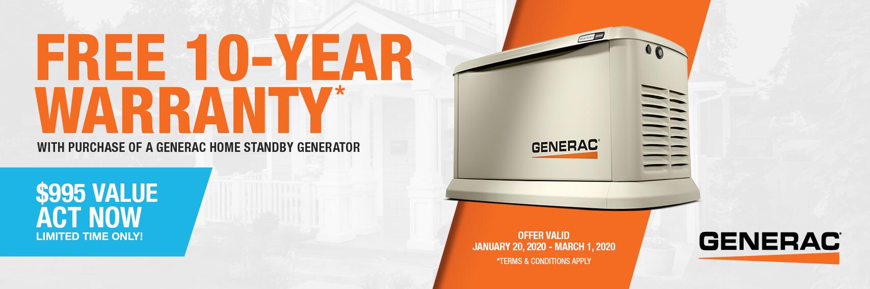 Homestandby Generator Deal | Warranty Offer | Generac Dealer | Houma, LA
